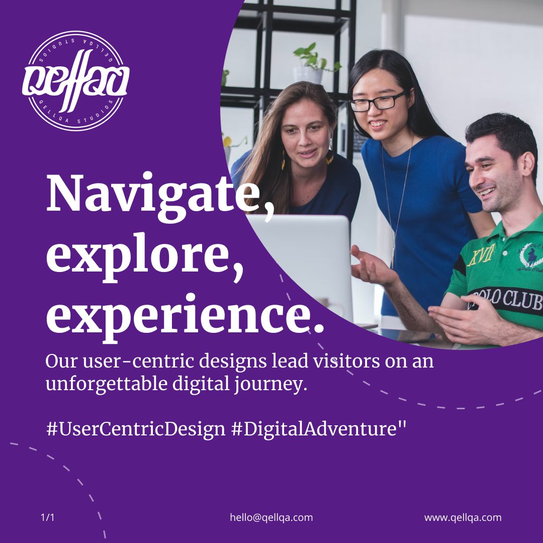 QellqaStudios's tweet photo. Navigate, explore, experience. Our user-centric designs lead visitors on an unforgettable digital journey. 

Navega, explora, experimenta. Nuestros diseños centrados en el usuario llevan a los visitantes a un viaje digital inolvidable.

#UserCentricDesign #DigitalAdventure https://t.co/c4cOxMP1sg