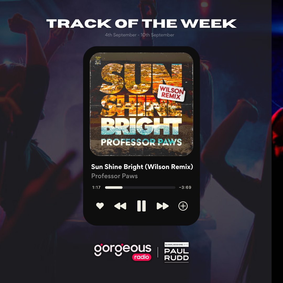 📻 Did you miss #GlobalSessions with @DJPaulRudd? Click the link below to catch up! 🎶 This week's #TrackOfTheWeek went to @PawsProductions with their song Sun Shine Bright (Wilson Remix)! 🎉 👉 gorgeous.radio/player/on-dema… #NewShow #Dance #DJ #FridayNight #PaulRudd…