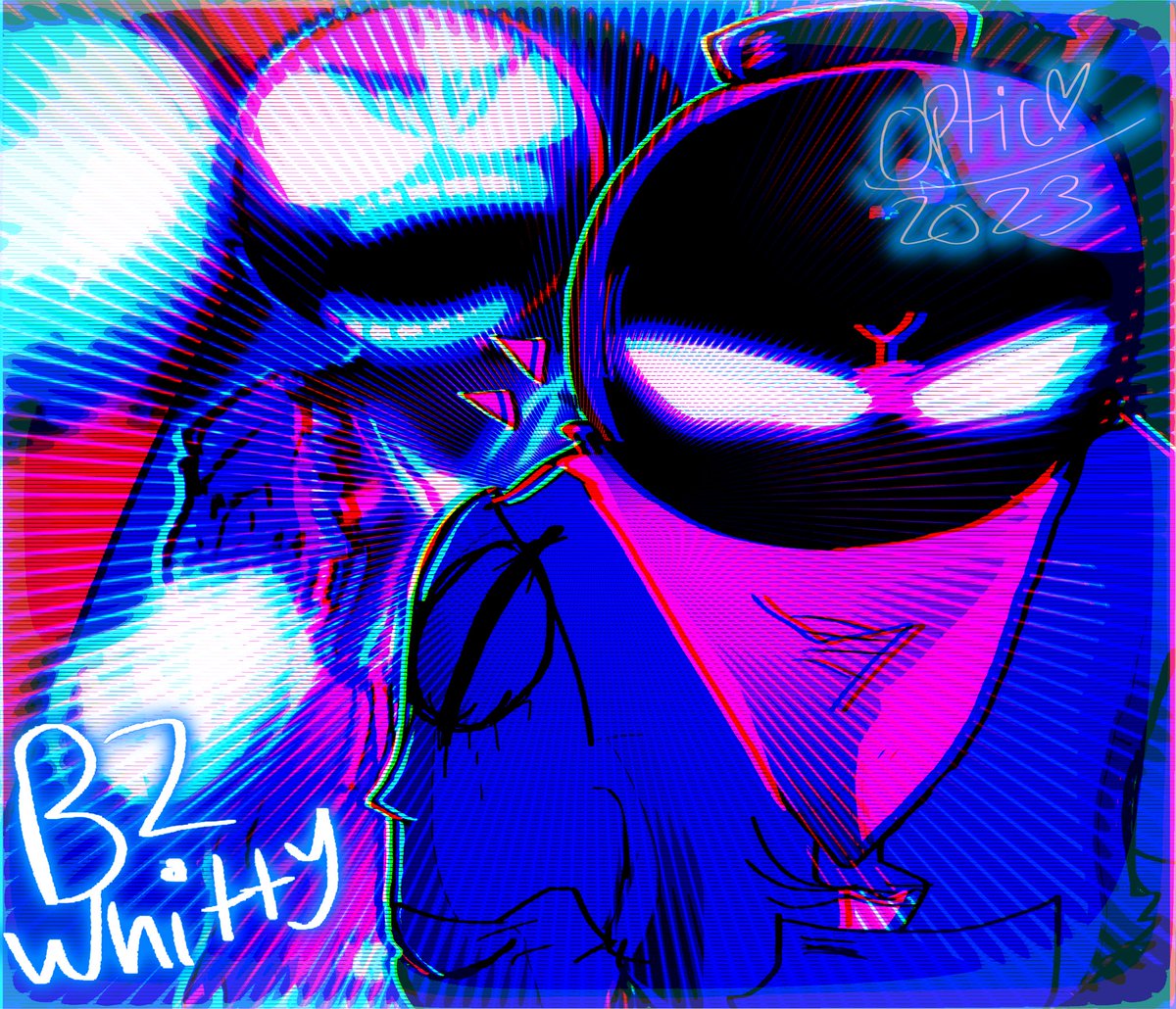 mrscocopot's tweet photo. Based off my sketch at school b2 whitty I really love his design 💙💙💙 
#B2FNF #B3FNFFANART https://t.co/O7idYMxsbP