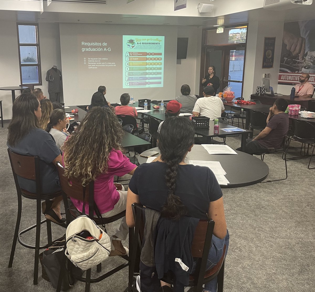FUHSDofficial's tweet photo. Fallbrook High School held this yearโs first General ELAC (English Language Advisory Committee) meeting Thursday evening.
Our next meeting will be Thursday, October 5th - please join us!
๐ท https://t.co/MlqWkuz31j
#FallbrookWarriors #FUHS #FHS #FallbrookHigh #Fallbrook https://t.co/5Rpy1kTSVn