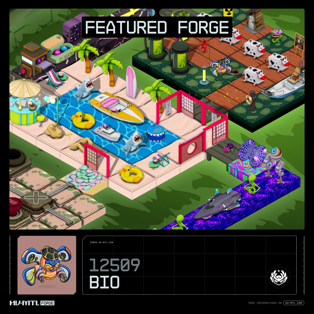 Nice to see so many tripped-out aliens. Looks like they left some crop circles behind...