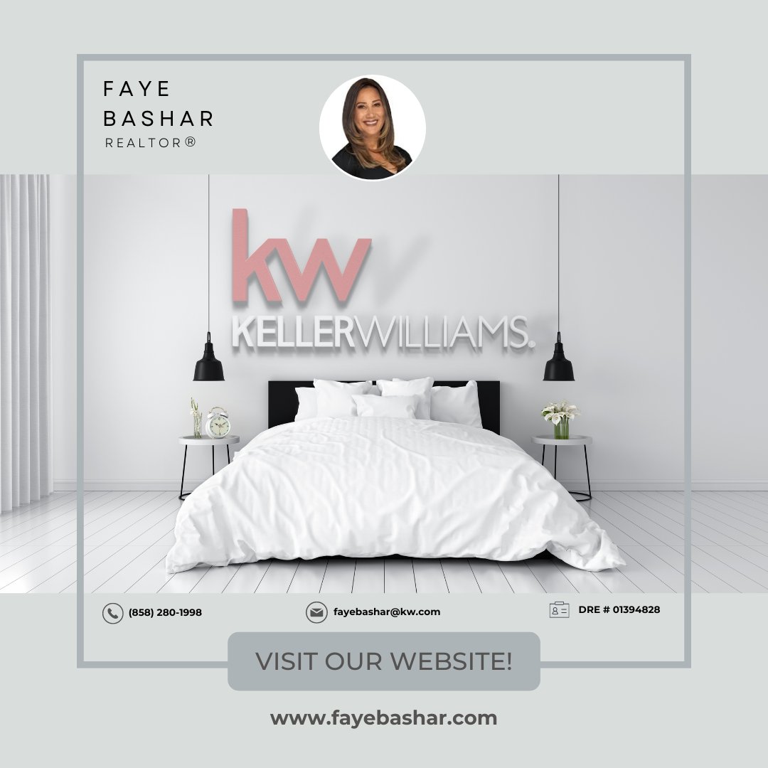 bashar_faye's tweet image. Discover San Diego&apos;s finest properties with Faye Bashar &amp;amp; Associates – Your trusted real estate experts! 🏡🌴
Faye Bashar | Realtor
Keller Williams Realty
DRE # 01394828
📲 (858) 280-1998
📧 fayebashar@kw.com
#HomeBuy #RealEstate #Property #Realtor