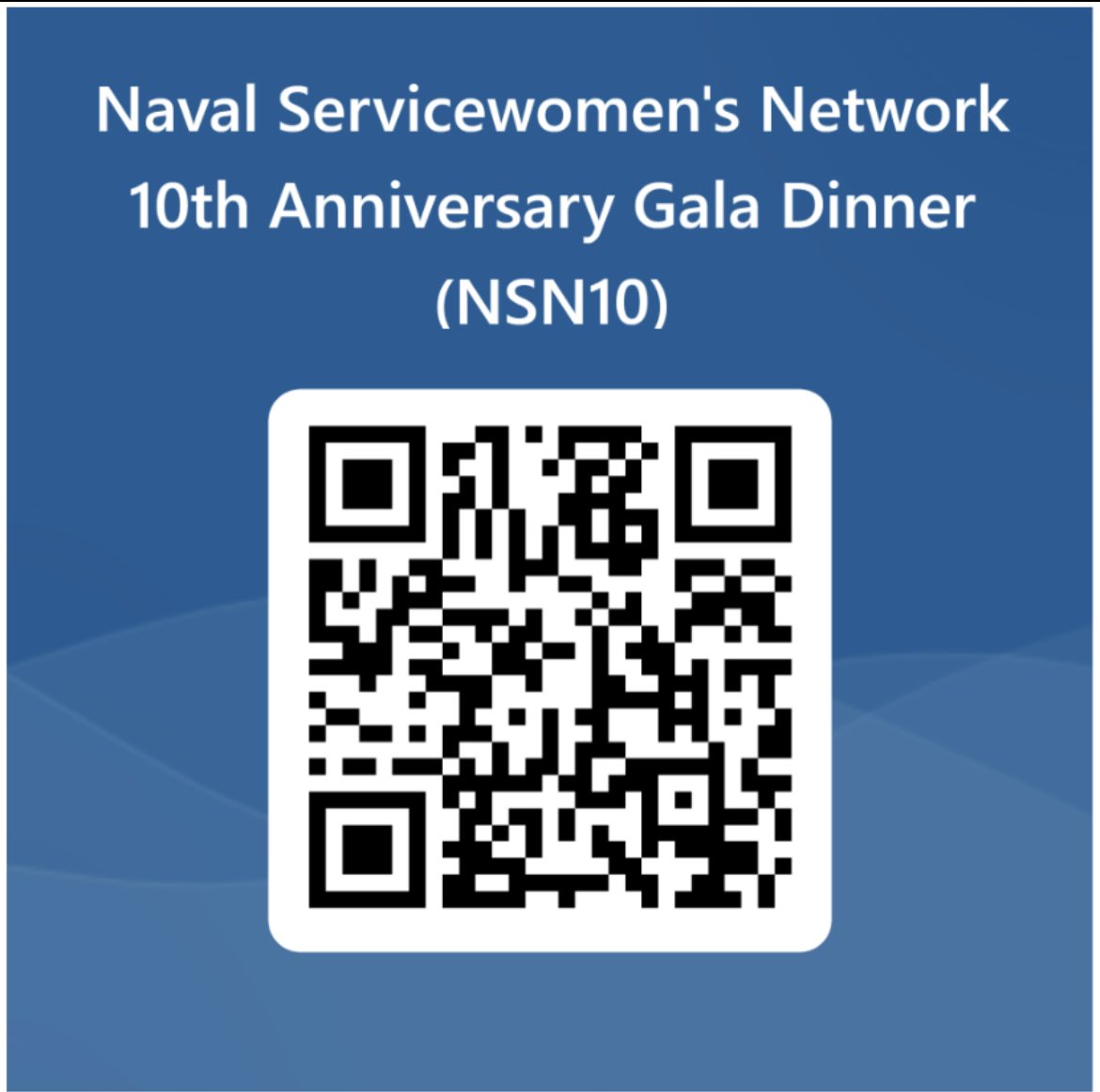 NSN10 Gala Dinner - VSC - Thu 5 Oct 23😊
RNTM will be out Monday with further admin info 👌
The 2023 Naval Servicewomen of the Year Award, sponsored by the Association of Wrens, will be presented during the dinner 🏆
Sign-up using the QR code below:
forms.office.com/e/zrMyCcVSy9
#NSN10