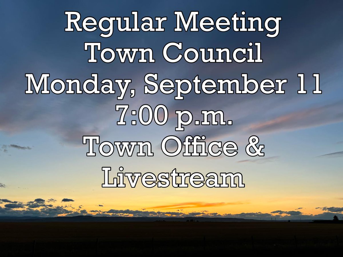 Next regular meeting #Claresholm Town Council is Monday, Sept 11 @ 7pm Join us in person or online for the livestream claresholm.ca/government/age… <a href="/local_press/">ClaresholmLocalPress</a>