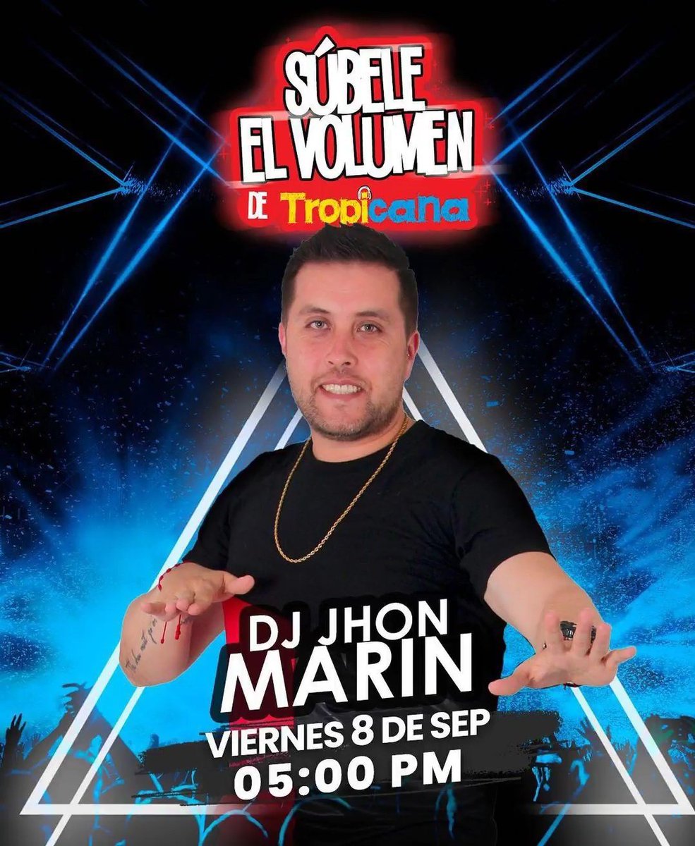 TropiBogota's tweet photo. Súbele El Volumen con el genial @Jhonmarin en la más bacana ---> https://t.co/1LmnUD6Zk2 https://t.co/YN45axYqoe