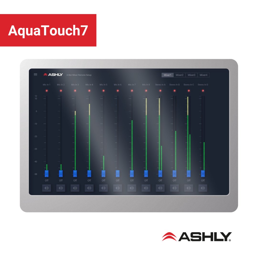 Experience unparalleled clarity and depth with AquaTouch 7 - the audio control solution that will elevate your sound. Boasting an intuitive interface, you'll be able to easily fine-tune every nuance of your audio.
Find more info here: bit.ly/3QEx2H8...
#AshlyAudio #ProAV