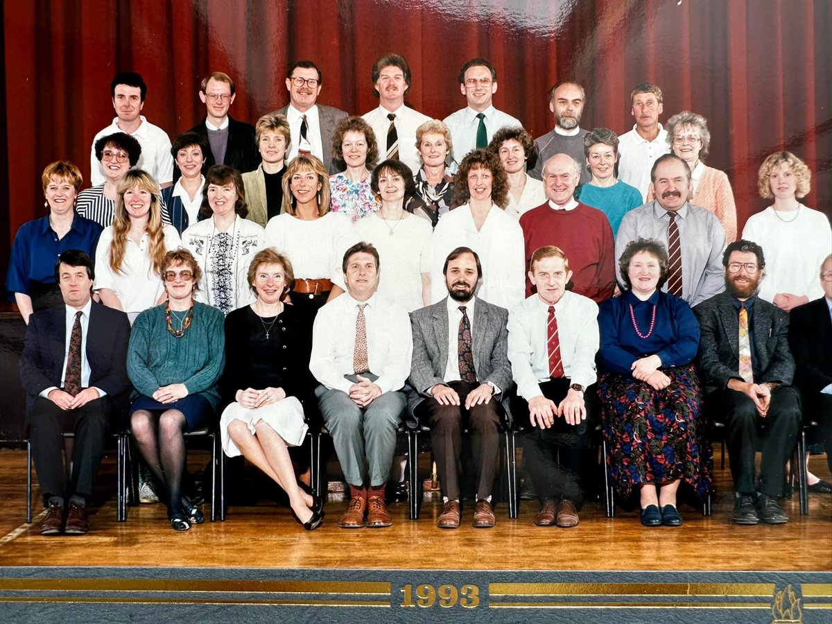 jonathan_heap's tweet photo. @Spenvalleyhigh blast from the past this was the last set of teachers at the old Liversedge Secondary Modern in 1993 before the school would become what it is know today Spen Valley High.
Wonder how many faces may look familiar I’m sure @DMcyorkie will remember them all 💕 https://t.co/dr3xN93gi6