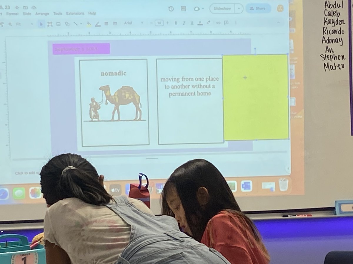ccgreer28's tweet photo. Collaboration &amp;communication in high gear in @Kyarbrough45 ‘s class! These learners were 110% engaged in discovering the meaning of new vocab words! This classroom is designed w/ tools for success! #growatyale #risdweareone @HollyGoTweets @WhiteCarolyna @yaleroadrunners https://t.co/5RgaQf8vz8