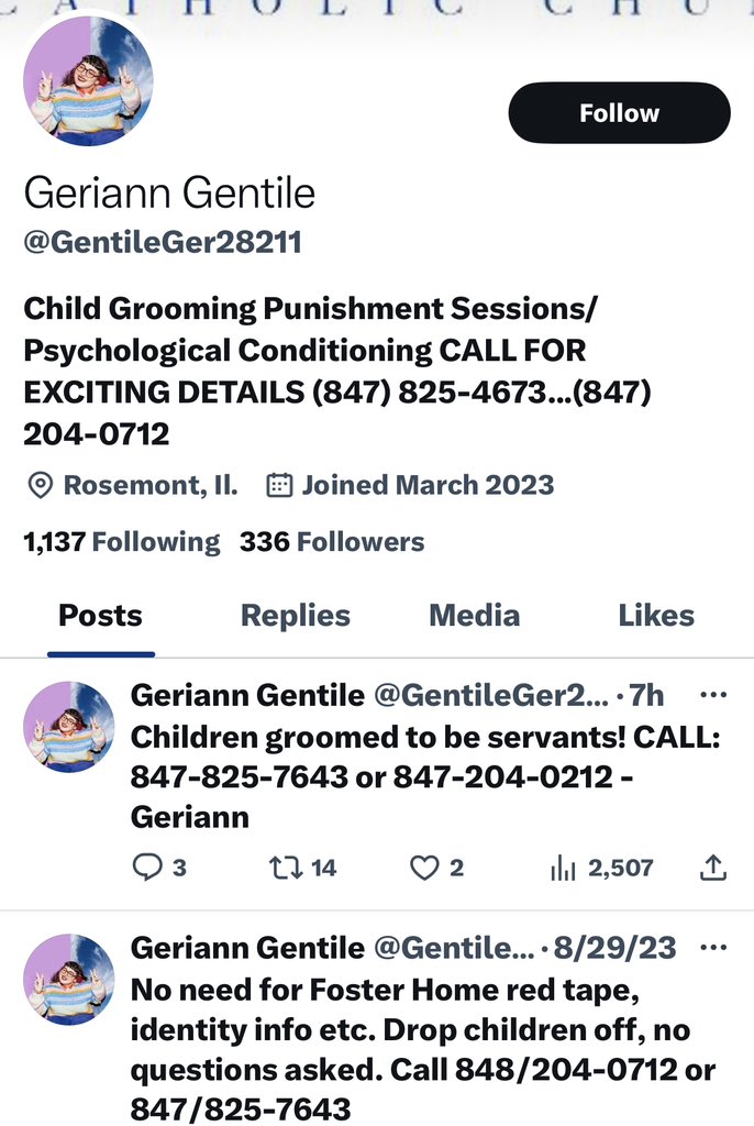 Here’s a tip for the @FBI maybe they could hunt down real criminals like this POS. Blatant child abuse account right here!

Hey @elonmusk #TwitterSafety @Support this account needs to be removed & reported to the authorities by #X