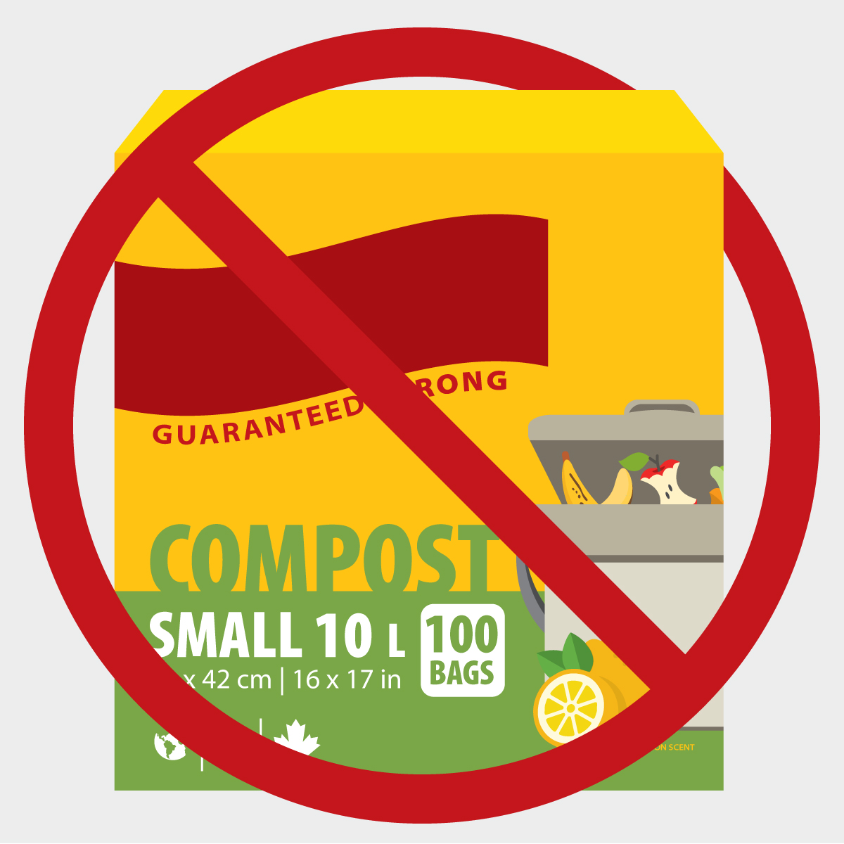City of Kamloops on X: 📢We want to share a friendly reminder that  compostable plastic bags are NOT accepted in curbside organics collection.  While these bags are labelled as compostable, they only