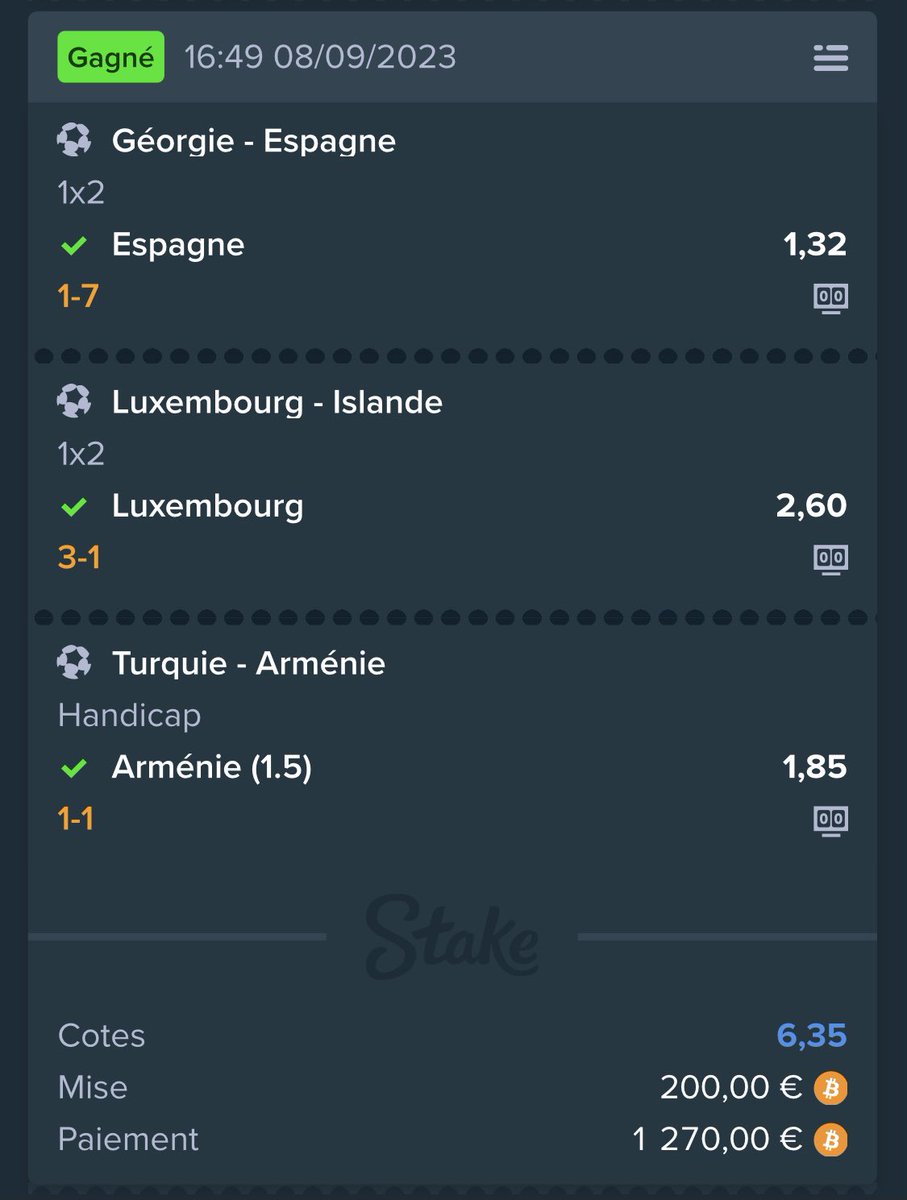 PronosSnake's tweet image. ON ENCAISSE !! @ 6.35✅ #TeamParieur
