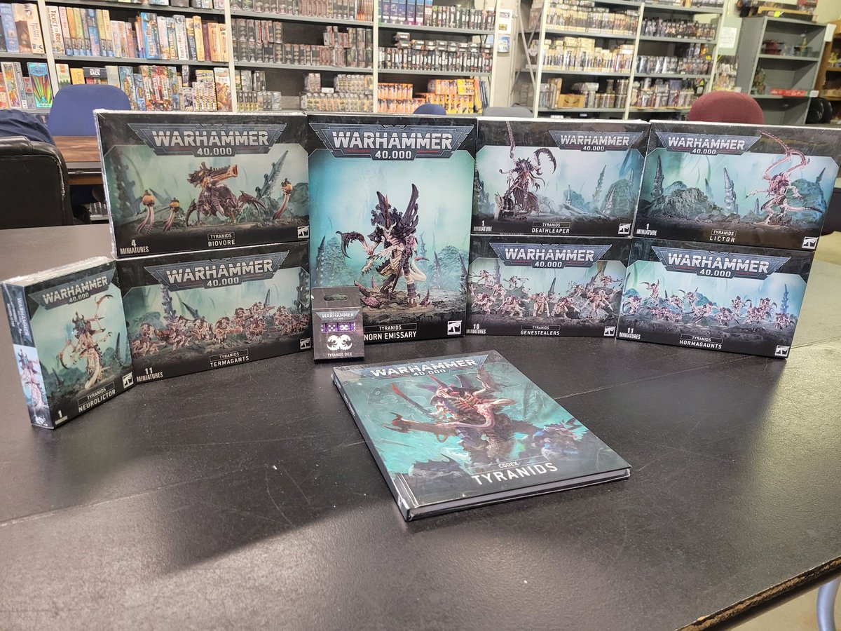 The Tyranid fleet has arrived and they are going fast! Preorder your copy today for September 9th release. #IndustrialParkGames #IPG #tyranids #miniatures #gamesworkshop #warhammer #warhammer40k #newrelease