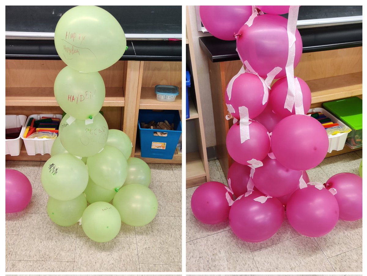STEM Challenge 1 : Building a free standing stable  balloon tower in 20 minutes using the least masking tape. Grade 5/6 are up to an amazing start.<a href="/MsChadha_/">Ms.Chadha</a> <a href="/TDSB_North_A/">North Agincourt JPS</a> <a href="/LC3_TDSB/">TDSB LC3</a>