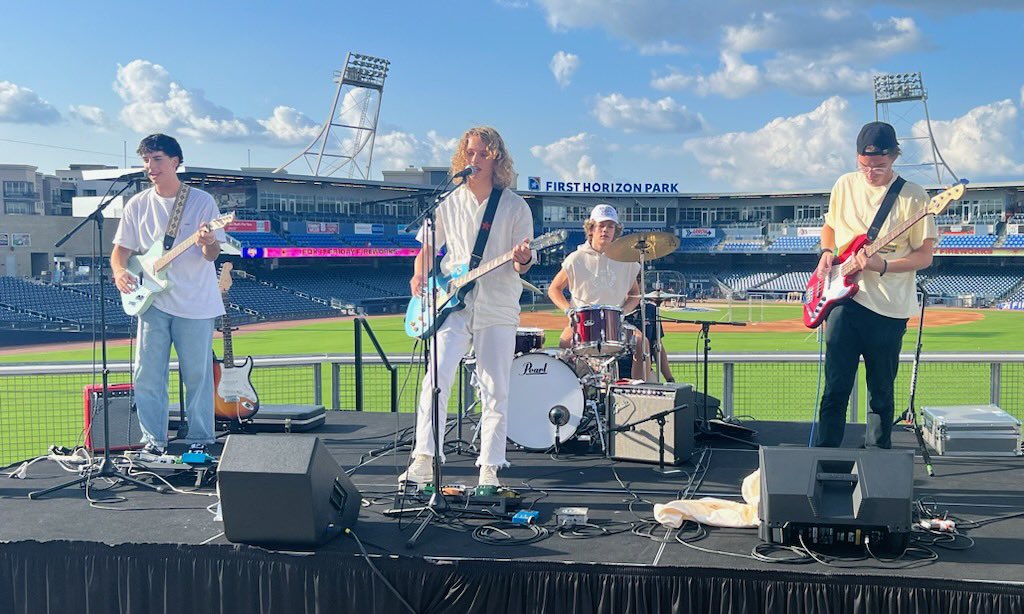 WcsEic's tweet photo. The WINNERS of the Battle of the Bands, Carlisle Wright and Upstairs Youth are ready to perform tonight @nashvillesounds game for the @PilgrimageFest Night. @wcsCCTE @wcsFHSsp @wcsPHSkh https://t.co/x3uhVPuMI8