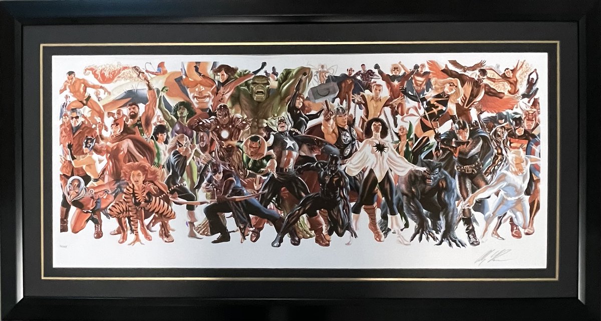 PJFAINC's tweet photo. Parker Jordan is excited to share Alex Ross “Avengers 60th Anniversary. #parkerjordanfineart #pictureframer #framer #frameshop #framingshop #customframeshop #framing #frame #alexross #alexrossfan 
#marvel #marvelcomics https://t.co/2PPq4N6tRE