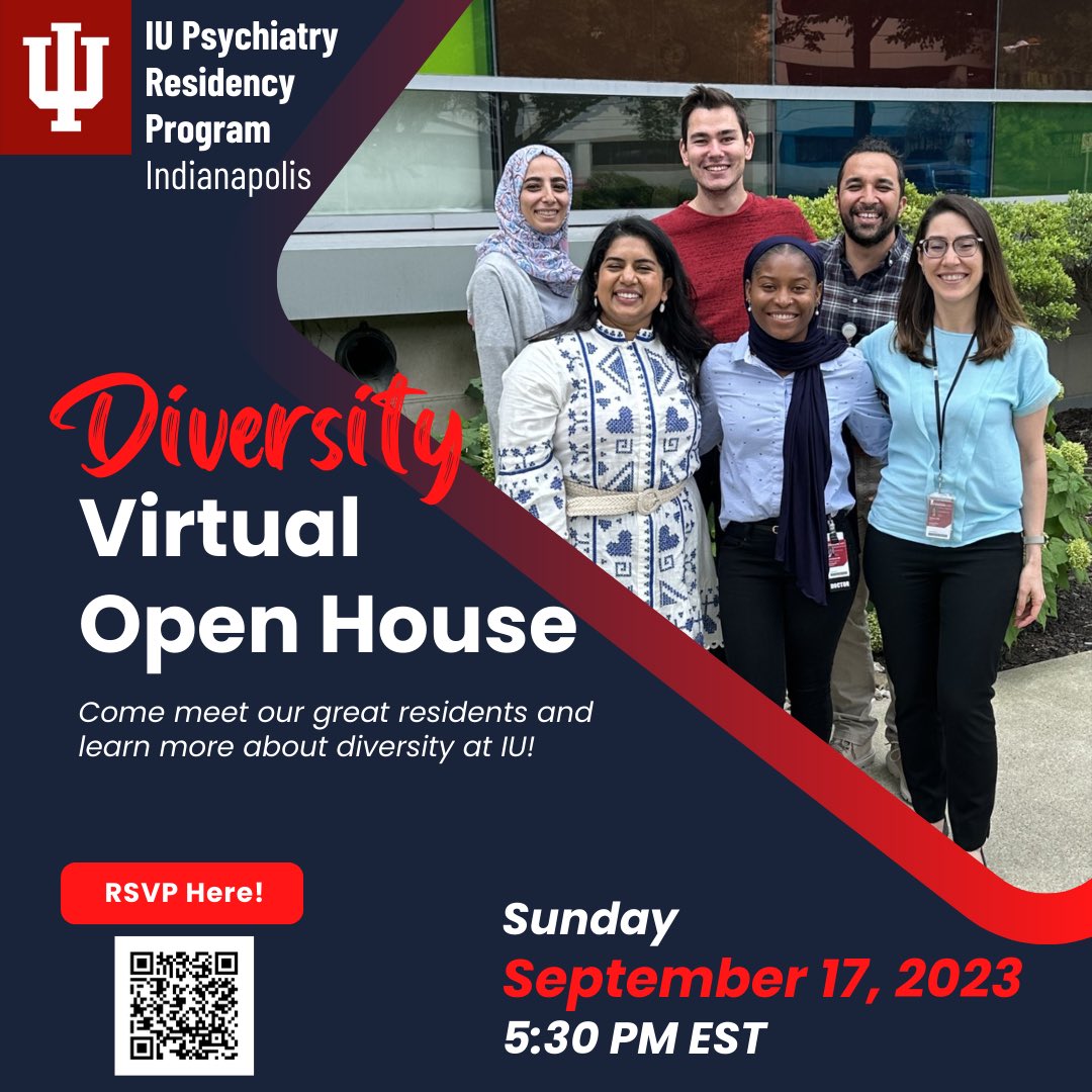 Come talk with our residents about diversity at IU! Link to register in QR code and below:

iu.zoom.us/meeting/regist…