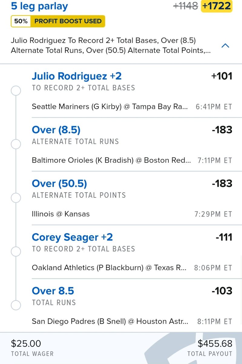 BigBoiBets92's tweet photo. $25 50% FD boost ๐
LIKE/RT IF TAILING! LET'S CASH!
#gamblingtwitter #gamblingX #freeplay #fridayfreebet #freebetfriday #fridayfreeplay #freeplayfriday https://t.co/rYnWcn8GC0