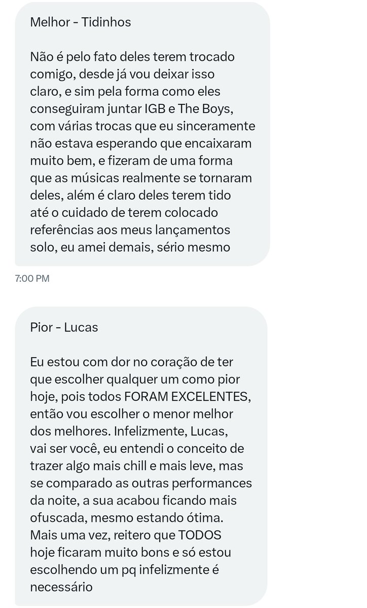— BEEDOM 3

— EXCHADOM
O solista @JJGean1 escolheu o grupo <a href="/tidinhos_npop/">TIDINHOS 🎄</a> como melhor apresentação e o solista <a href="/npoplucas/">lucas</a> como pior 
Who is the new rising star?

Who will be the next queen bee?
Be unique and original, Beedom.
#BEEDOM #벌덤 <a href="/BBG_BEEDOM/">BEEDOM 3</a>