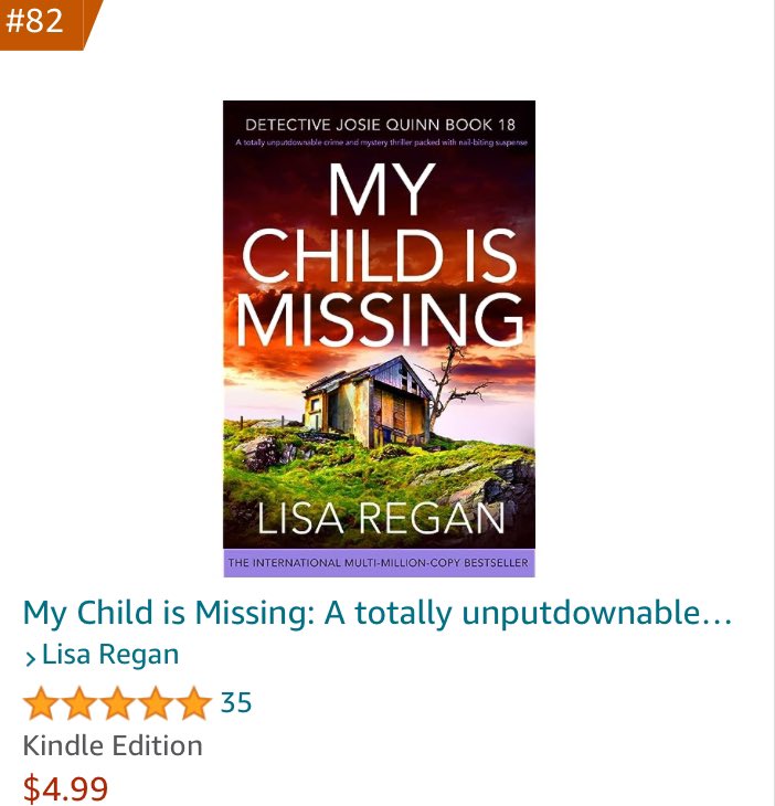 bookouture's tweet photo. Can we make some noise for #MyChildIsMissing hitting the UK and US #Top100 on publication day! 

Congrats @Lisalregan 🥂👏🏻

Readers - grab your copy here: https://t.co/DXovrF6PQX https://t.co/xIwZSOEsxM