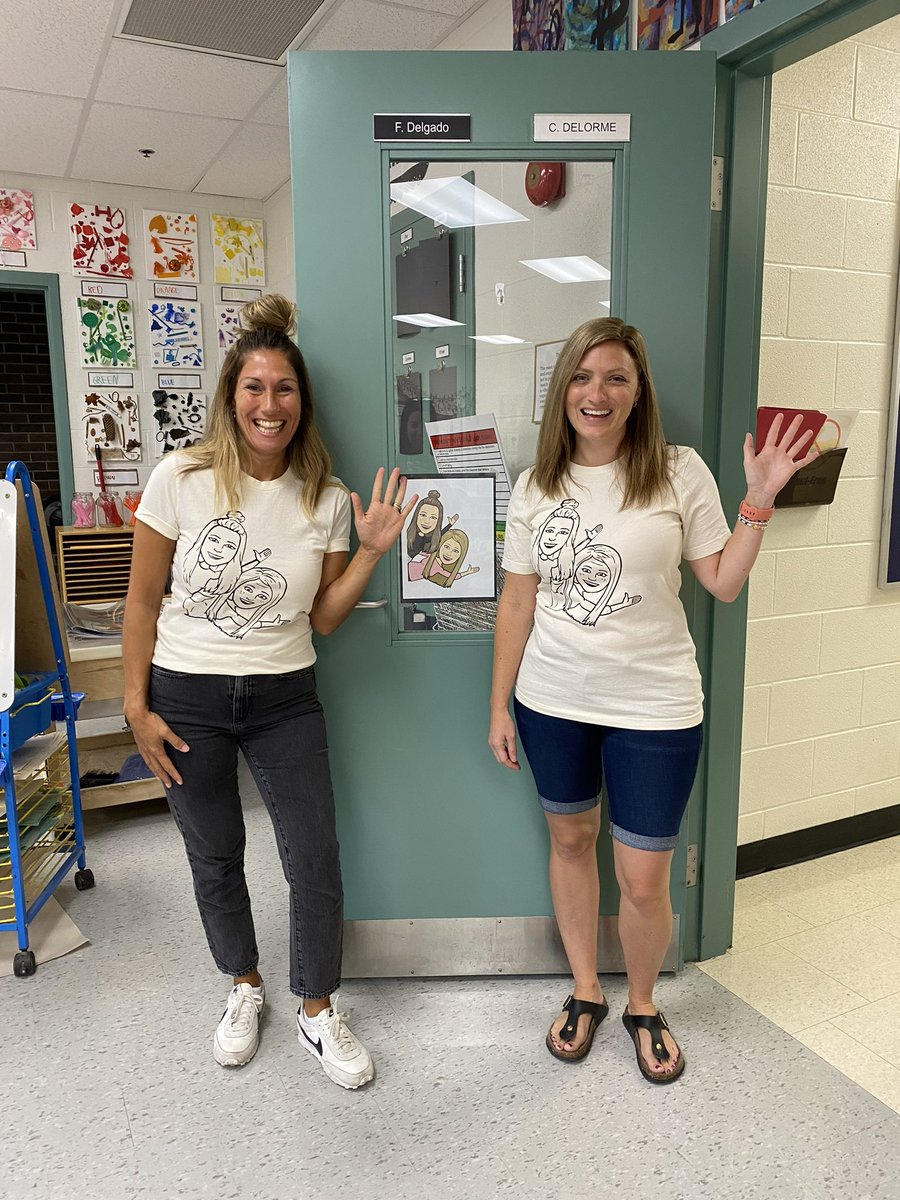 We survived the first week of Kindergarten! 😴. Also 5 years with my work wife! 🥳 <a href="/KindredKulture/">KindredKulture</a>  #firstweek #kindergarten #workwife #5yearstogether <a href="/StFrancisLondon/">St. Francis Catholic</a>