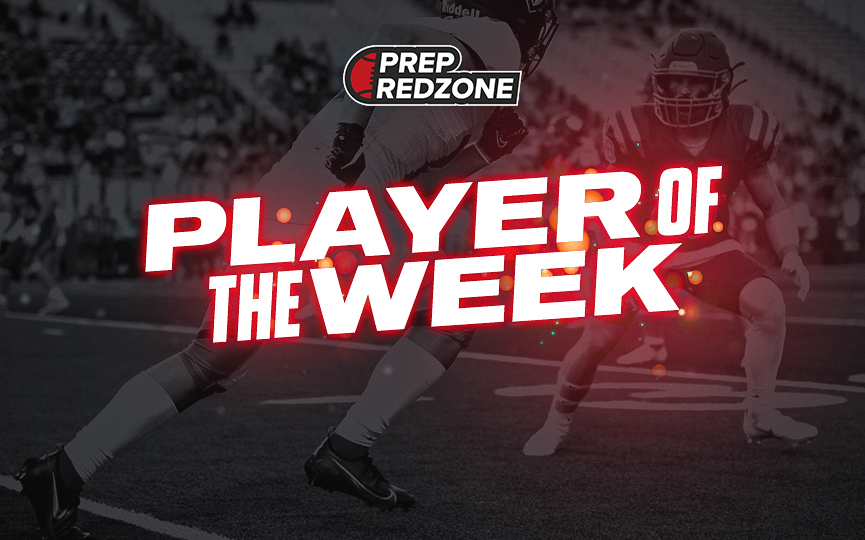 The Prep Redzone: 𝗣𝗹𝗮𝘆𝗲𝗿 𝗼𝗳 𝘁𝗵𝗲 𝗪𝗲𝗲𝗸 Did a player on your team have an impressive game? Did you or your friend break a school/conference/state record on the back of a big performance? Submit a prospect HERE: prepredzone.com/player-of-the-…