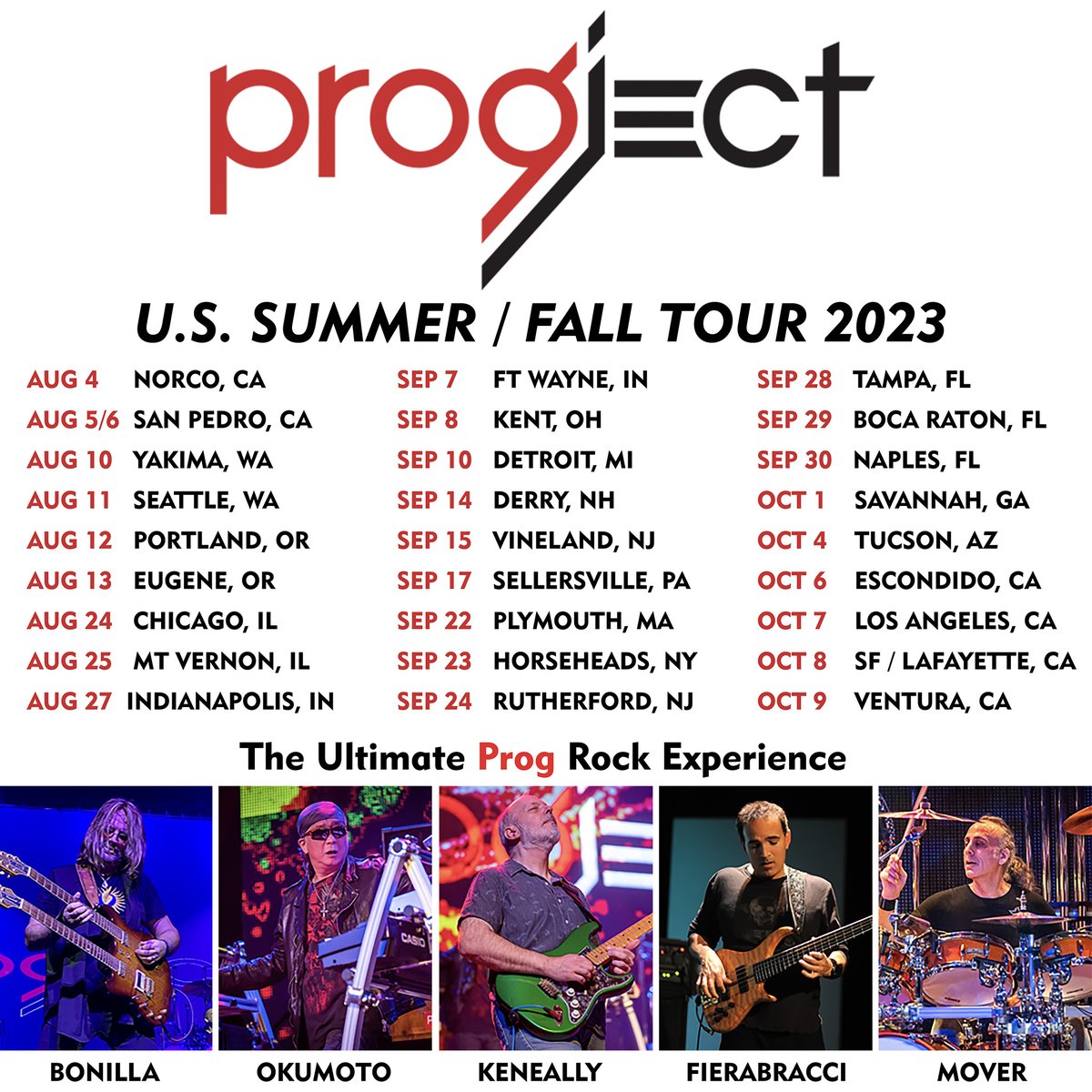Last batch of dates for this run and already booking shows for next May - June.

Our apologies, but the Vegas venue, which is a new venue, is running behind schedule, and therefore will not be ready in early October, as intended. That being said, Vegas is on for next year. #prog