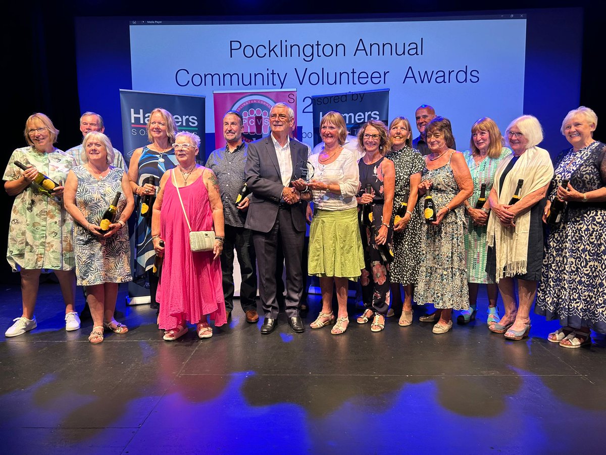 Congratulations to all the award winners at this evenings #Pocklington Community Volunteer Awards, sponsored by <a href="/HamersLaw/">Hamers Solicitors</a>.

A fantastic evening was had by all those in attendance