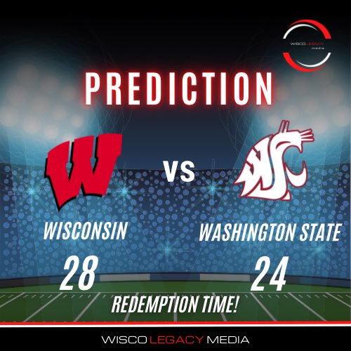 WiscoLegacy's tweet photo. Tough road win tomorrow. Running game will lead the way again. 

Defense is going to have to get a good pass run and contain Cam Ward or he’ll be running and slinging the ball all over. 

Excited to see them get redemption from last year! https://t.co/MHqQTbNGOb