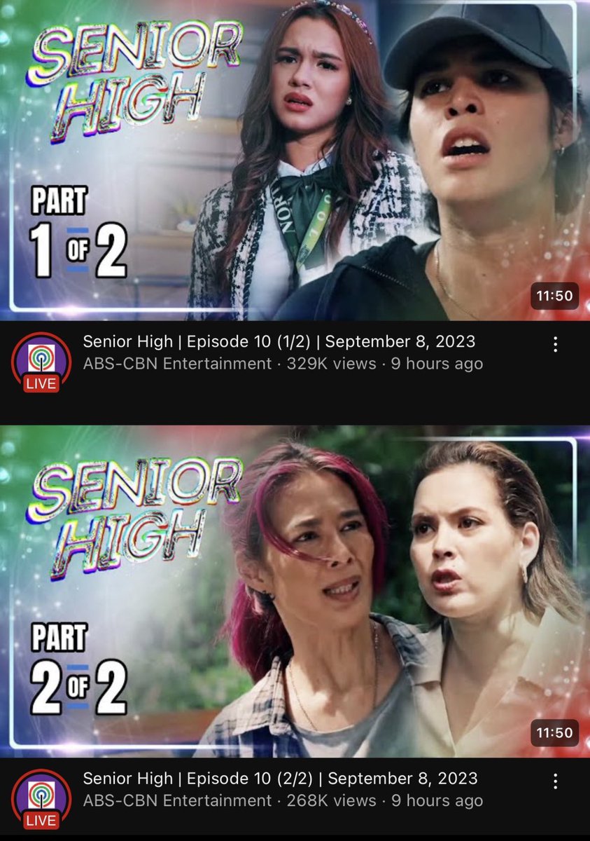 blytheglobalofc's tweet photo. Watch #SeniorHigh  Episode 10  on @Youtube!

Part 1:https://t.co/KPlQB7rLvX…

Part 2: https://t.co/cDjeJXtuji…

#SHCaught | #AndeeaBrillantes https://t.co/JqXpfcSneI