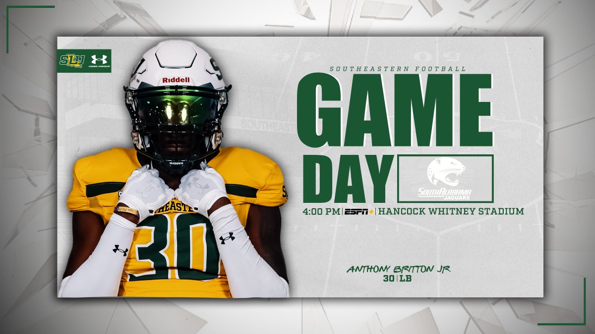 LionUpFootball's tweet image. 🏈Game 2 | at South Alabama
📍Hancock Whitney Stadium | Mobile, Ala.
⏰4 p.m.
📺ESPN+
📻Kajun 107.1 FM | The Highway 104.7 FM | The Boss 103.7 FM/WFPR 1400 AM
💻espn.com/espnplus/playe…
🎧radio.securenetsystems.net/v5/index.cfm?C…
📊usajaguars.com/sidearmstats/f…
🦁#LionUp | #WeBelieve