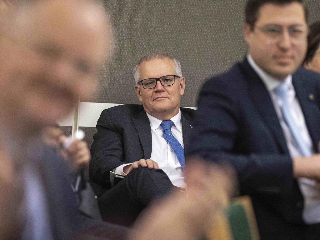 CaraMia200's tweet photo. @AmeliaBee7 @Michz45 Correct. What a discredited cultist in the back row, mutters in resentment, is not news.#ResignMorrison #Auspol
#LNPCorruptionParty
@abcnews https://t.co/T1U3GjKjpj