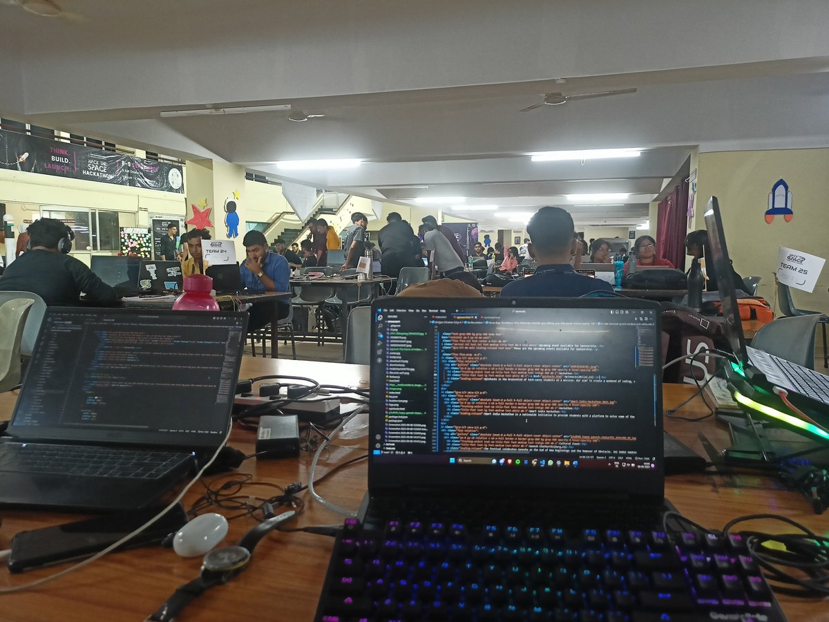 ShahilSinha9's tweet photo. The caffeine's flowing, the code's rolling! 🚀. Burning the midnight oil at this hackathon!
No rest, just progress! Let's rock this hackathon! 💻💡
@HackTheSpace_
#HackTheSpace #HTS2023 #hackthespacechallenge https://t.co/a4fWWXynQb