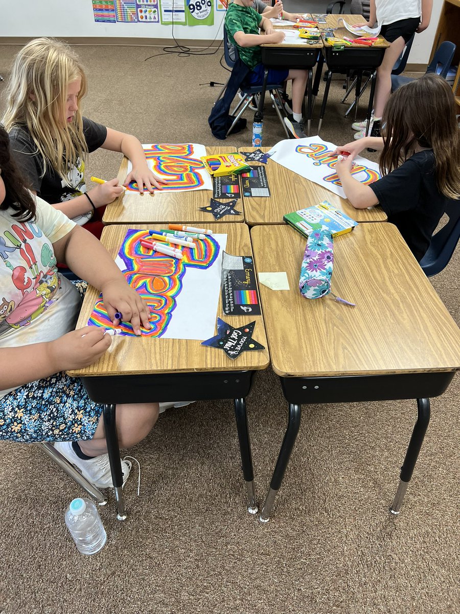 MrEs34Class2021's tweet photo. It was a great end to our second week of school! We started a cool art project that our scholars loved working on. Finish product picture coming soon! #scholarpower #learningvikings #artisfun🎨 https://t.co/QKi4uaQKXw