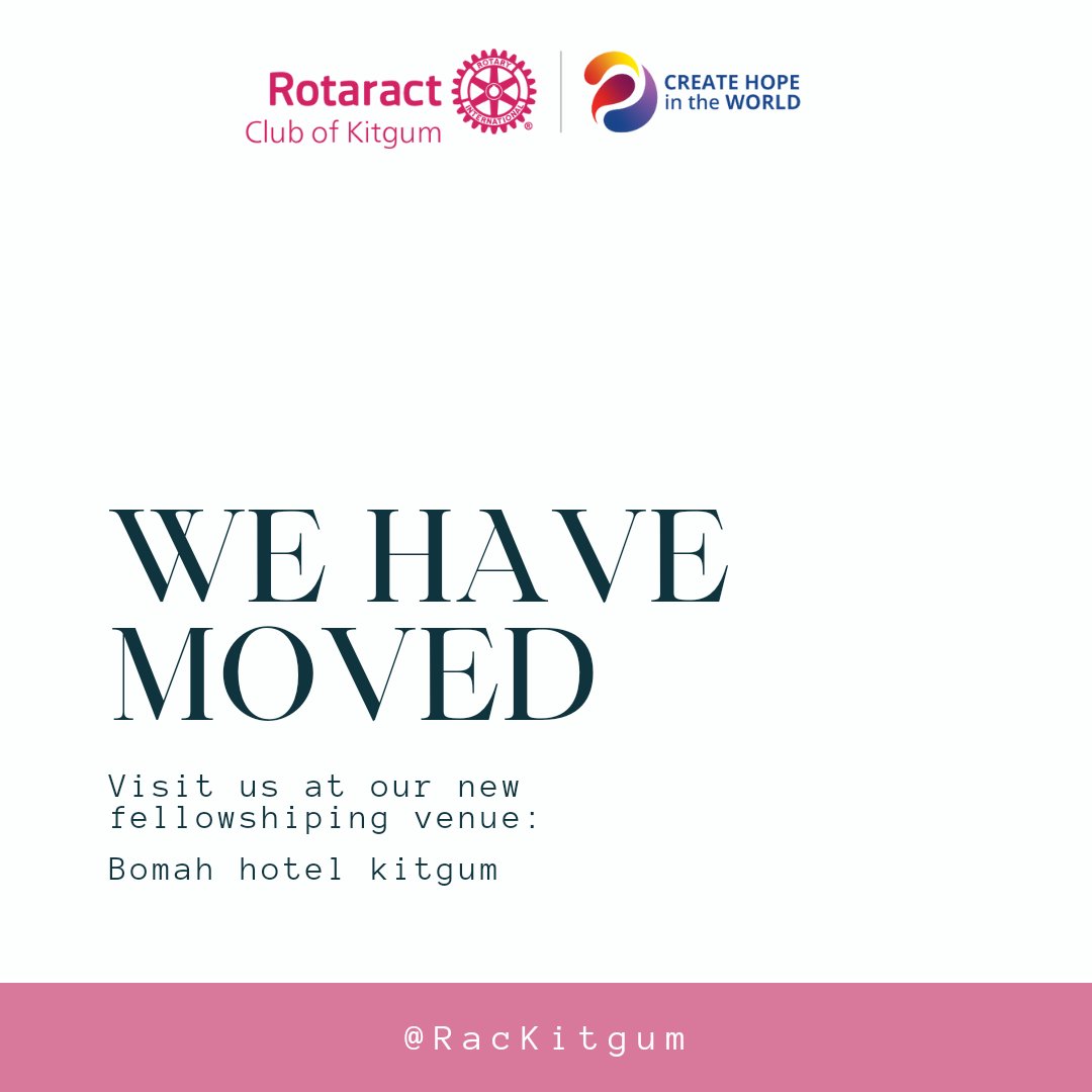 KitgumRac's tweet photo. 🌟 Exciting news! we have moved our fellowship venue to @bomahhotelkitgum. 🎉 Starting next week, we'll be shaking things up and gathering at a brand-new spot that promises a vibrant atmosphere and endless inspiration. Can't wait to see you all there! @RCKitgum https://t.co/dzsM8Po0qA
