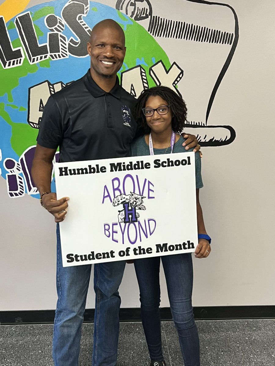 HumbleISD_HMS's tweet photo. Congratulations Makenzie Ballard on being named 7th Grade Student of the Month for August & Female Athlete of the Week. #OneMissionOneVisionOneTEAM https://t.co/Q9248dw6as