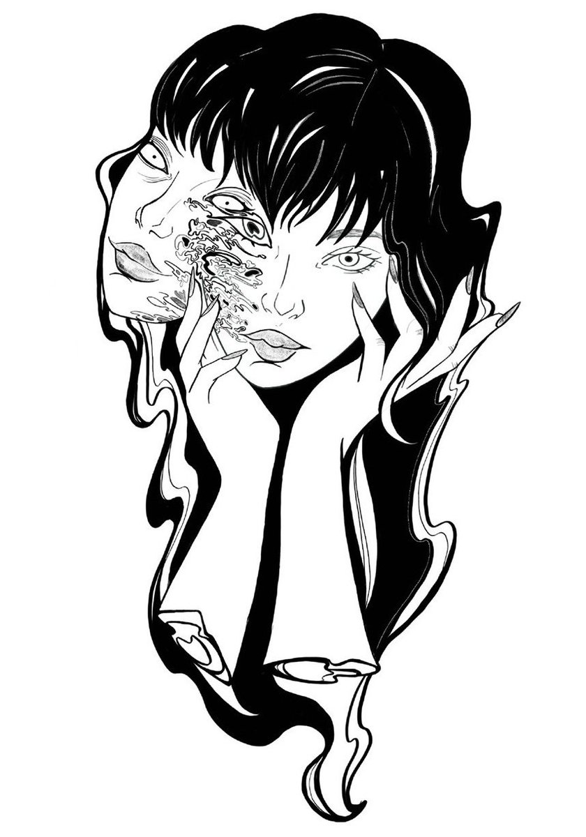 Cakkezilla's tweet photo. Terminei o desein da Tomie 💫 https://t.co/jXPV8y5Ptf