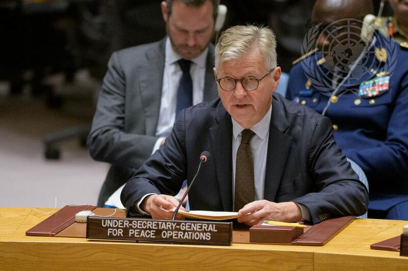 In #UNSC meeting, <a href="/UN/">United Nations</a> Peacekeeping Chief <a href="/Lacroix_UN/">Jean-Pierre Lacroix</a> stressed:

<a href="/MONUSCO/">MONUSCO</a> actively facilitated women's engagement 🚺💪 in the Nairobi Process, resulting in a significant 40% representation during its third round of consultations in the #DRC 🇨🇩.

👉ow.ly/GtGU50PJsJo