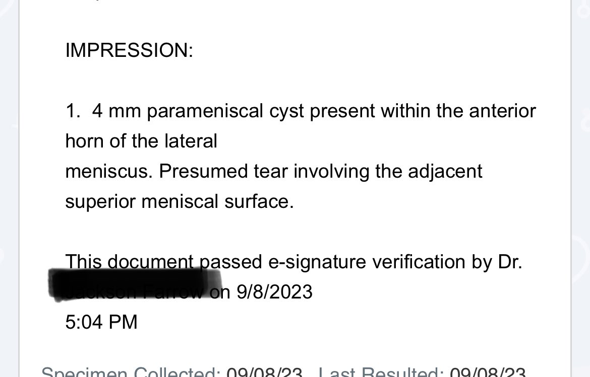 I stopped riding for 4 months hoping this would heal. Finally got a MRI and as suspected, torn meniscus 

I ran a marathon on this back in March and 30+ miles/week over the summer 😂

Cycling kills me though

I’m out of IMFL. I’ll be back

<a href="/RienMacDonald/">Rien MacDonald</a> 
<a href="/theryandreyer/">Ryan Dreyer 🪓</a>