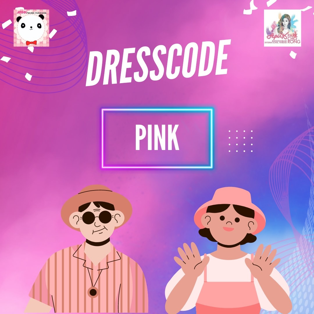 [ INFO ]

Dear Pandas, 

We have dress code PINK to make Apink catch us 🐼

Dress Up as gorgeous as APINK <a href="/Apink_2011/">Apink(에이핑크)</a> ✨

See you tomorrow ✨

cc <a href="/Rongfanbase/">°Chorong Fanbase°</a>

#WelcomebackApink #ApinkinIndonesia #ApinkforLMAC #LMACMUSICFORALL2023