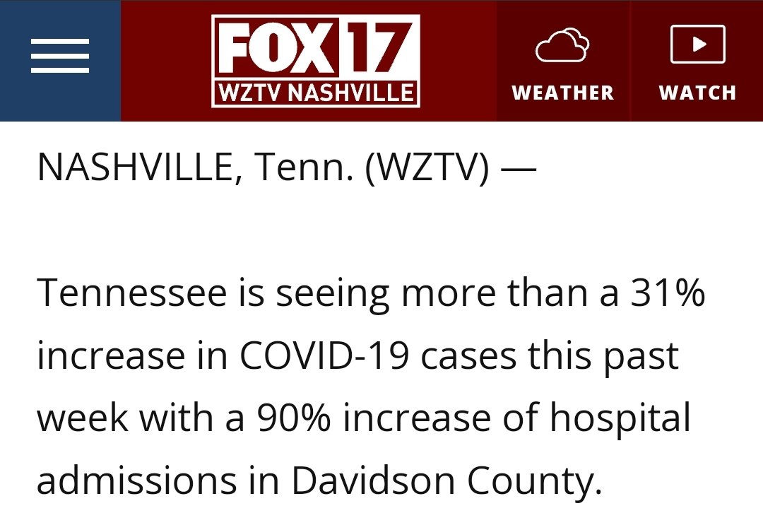 mfbach's tweet photo. @FOXNashville Huh, Fox News is reporting a 90% increase in hospital admissions. Too bad Mermaw, am I right??? 😅 https://t.co/aqSotwsQPl