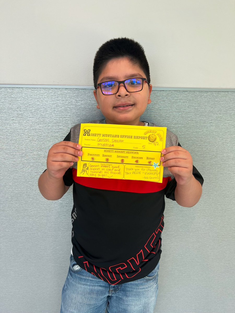 MrsDennisGarcia's tweet image. These students earned a Mighty Mustang Shout Out for showing their Pride! We are PROUD of our Mustangs! 👏🏼🤗👏🏼 #PositiveReferrals #BANEpride #PBIS @BaneElementary @cdiazcfisd @CFISDStuSrvcs