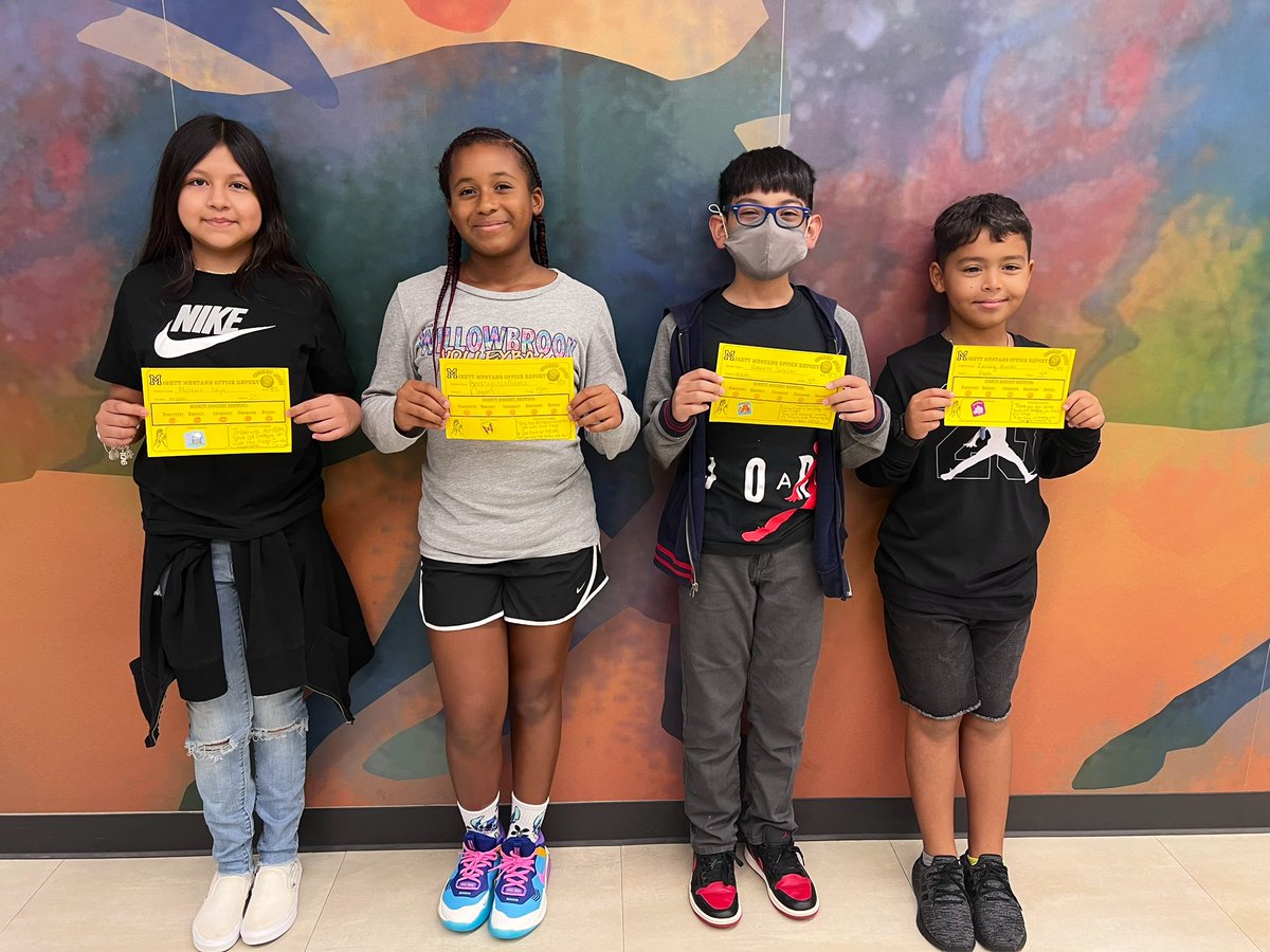 MrsDennisGarcia's tweet image. These students earned a Mighty Mustang Shout Out for showing their Pride! We are PROUD of our Mustangs! 👏🏼🤗👏🏼 #PositiveReferrals #BANEpride #PBIS @BaneElementary @cdiazcfisd @CFISDStuSrvcs