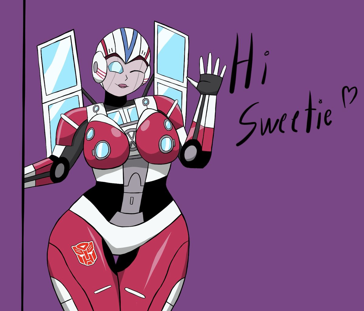 Exciterider2002's tweet photo. Finally done! 
@KonbroA’s VW Arcee in my artstyle! You’re welcome!

#Maccadam https://t.co/VQLCK5hedC