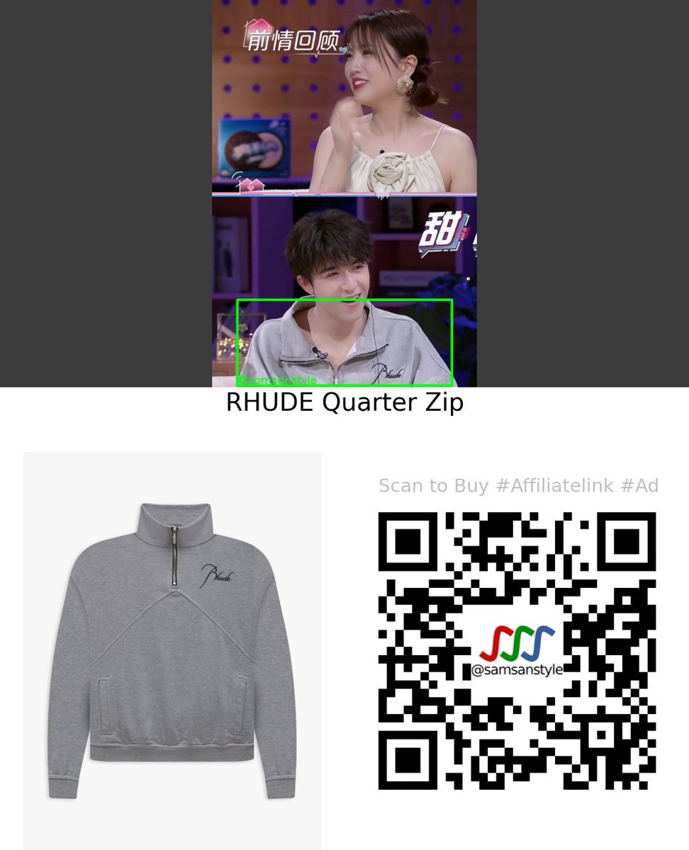 samsanstyle's tweet photo. Patrick Nattawat Finkler (尹浩宇, แพทริค) wearing a RHUDE Quarter Zip in Heart Signal 6 China (心动的信号), episode 17.

#心动的信号 #心动的信号6 #HeartSignal #HeartSignal6 #HeartSignalS6 #PatrickNattawatFinkler #尹浩宇 #แพทริค #Patrick #rhude

https://t.co/6ilHvrhXT9 https://t.co/2UJ147DTgB