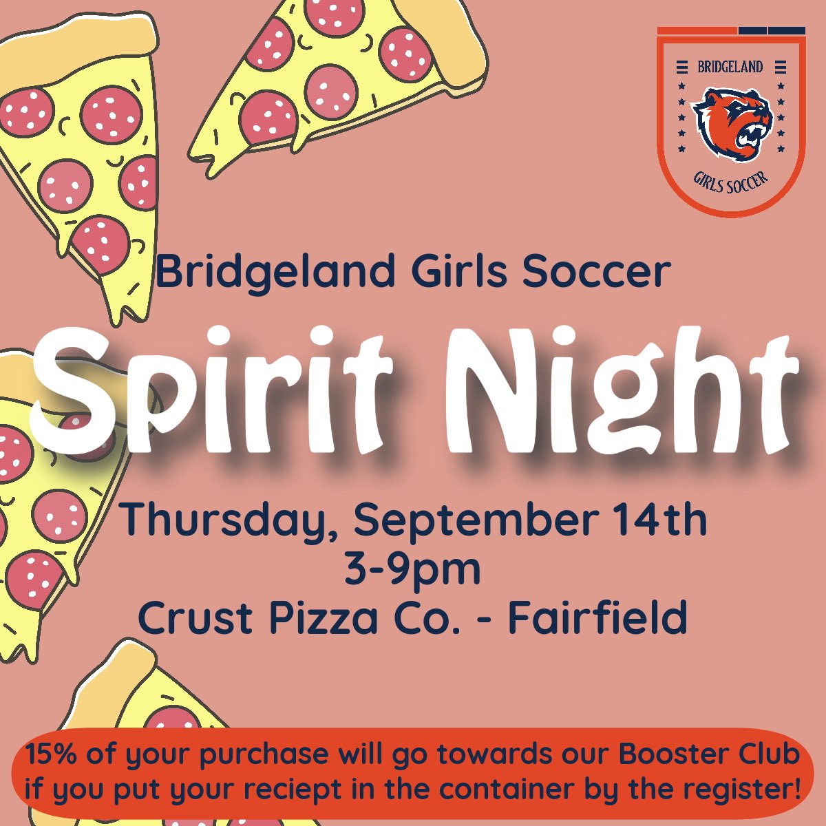 Join us next Thursday at Crust! 🍕⚽️

#BridgelandBest