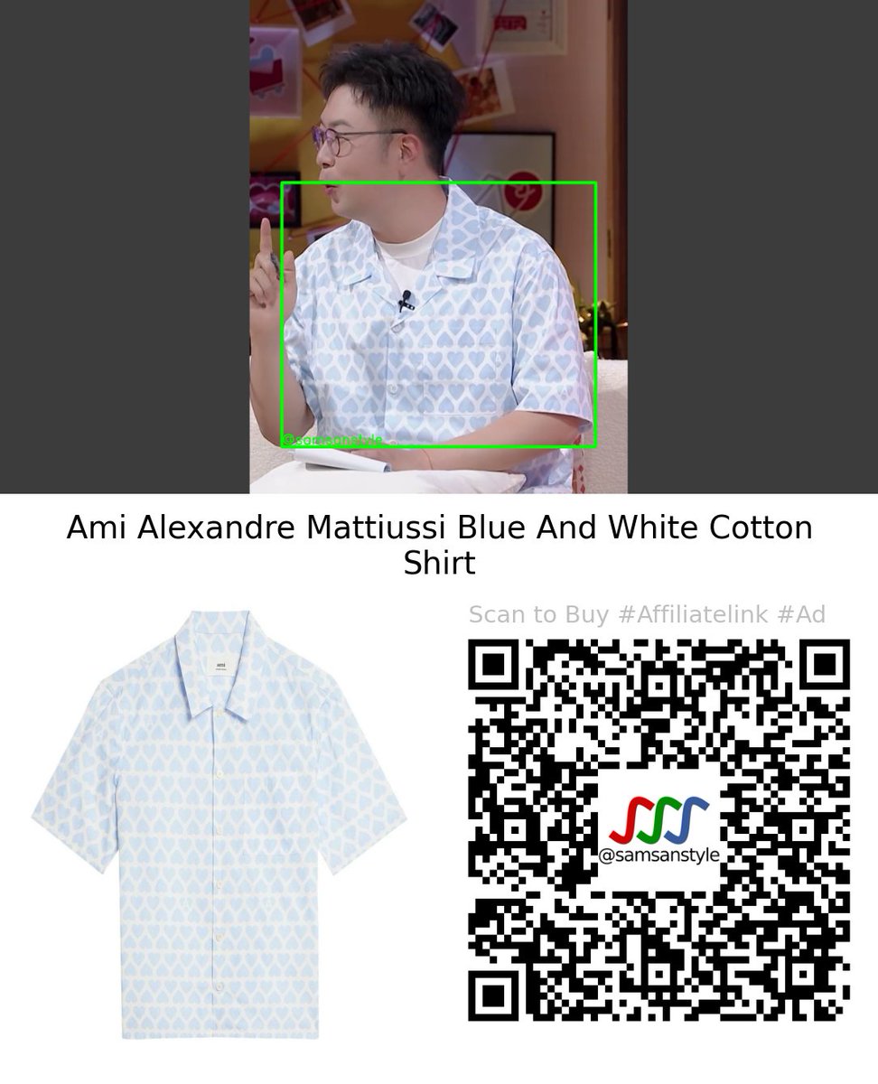 samsanstyle's tweet photo. Du Haitao (杜海涛) wearing a Ami Alexandre Mattiussi Blue And White Cotton Shirt in Heart Signal 6 China (心动的信号), episode 15.

#心动的信号 #心动的信号6 #HeartSignal #HeartSignal6 #HeartSignalS6 #DuHaitao #杜海涛 #amiparis

https://t.co/4uHuK4wfig https://t.co/XWj6GuBMWW