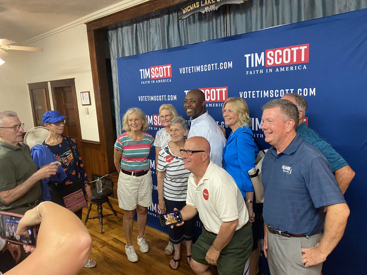 tylerclarknh's tweet photo. Chatter from folks leaving @votetimscott Meredith event:
“The best messenger for our conservative ideas”
“I love that he’s approachable”
“I haven’t seen this many people in the Grange before”
“Over twice as many people in there as the last candidate”
#nhpolitics #FITN https://t.co/3bWZxOuWlR