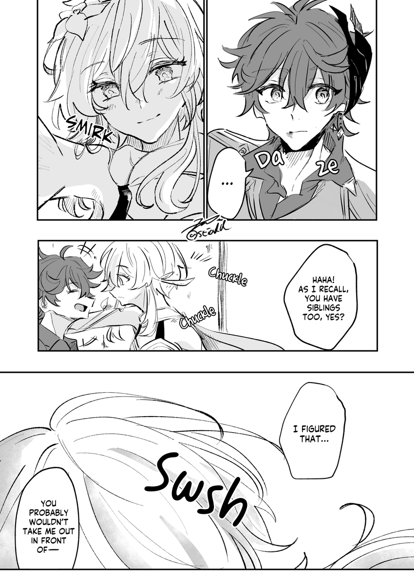 luIunna's tweet photo. Here's the English translation of Sei-san's (@seiadd) new chilumi comic! Seeing this cute what-if scenario really made me want to replay his story quest hehe 💕
Please be sure to send thanks to the artist! 🫶
#chilumi #タル蛍 https://t.co/ESHiVXVYOy