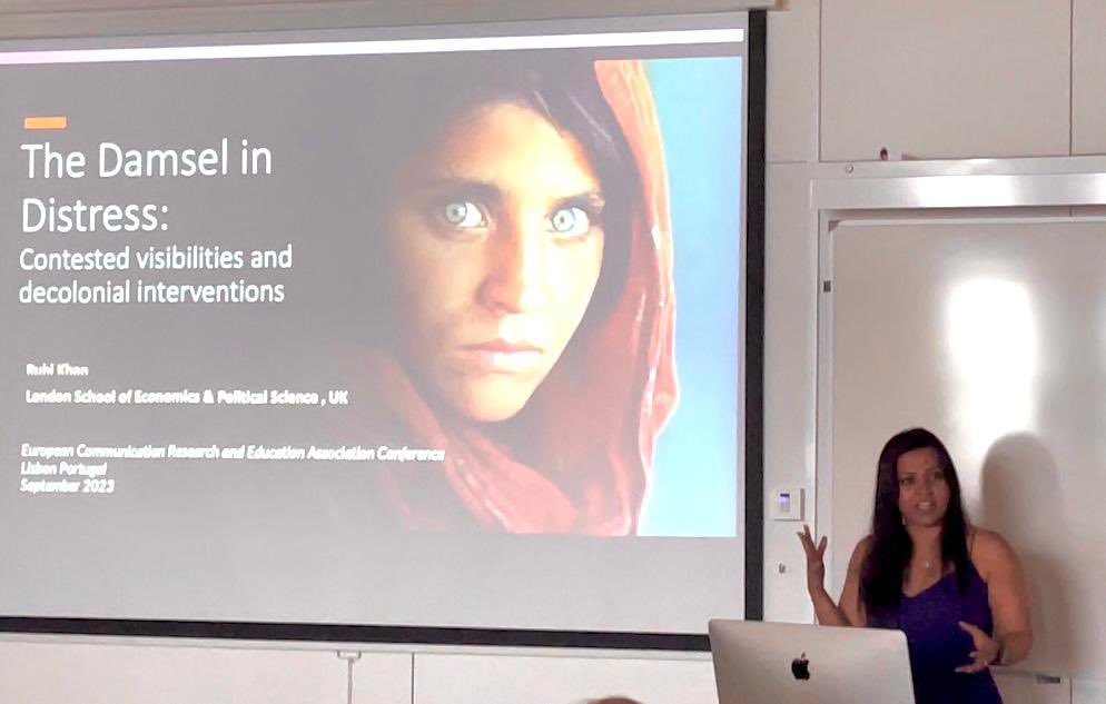 khanruhi's tweet photo. Absolutely delighted to speak on #ContestedVisibilities & decolonial interventions in feminism at the
@GSC_ECREA @DCCECREA conference in Lisbon, and engage in some great discussions!
@ULusofona
@MediaLSE https://t.co/eww0yvhPIR