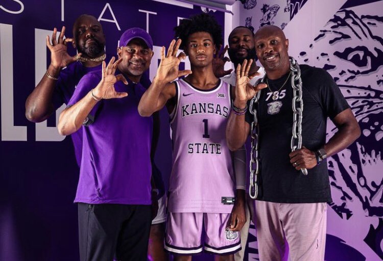 📸 of five-star K-State target Aaron Rowe on his current visit in Manhattan, via his Instagram: